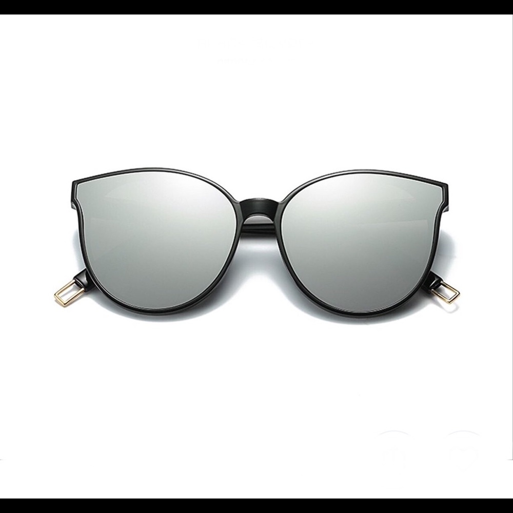 New Modern Oversized Flat Cateye Mirrored Lens Fashion Sunglasses